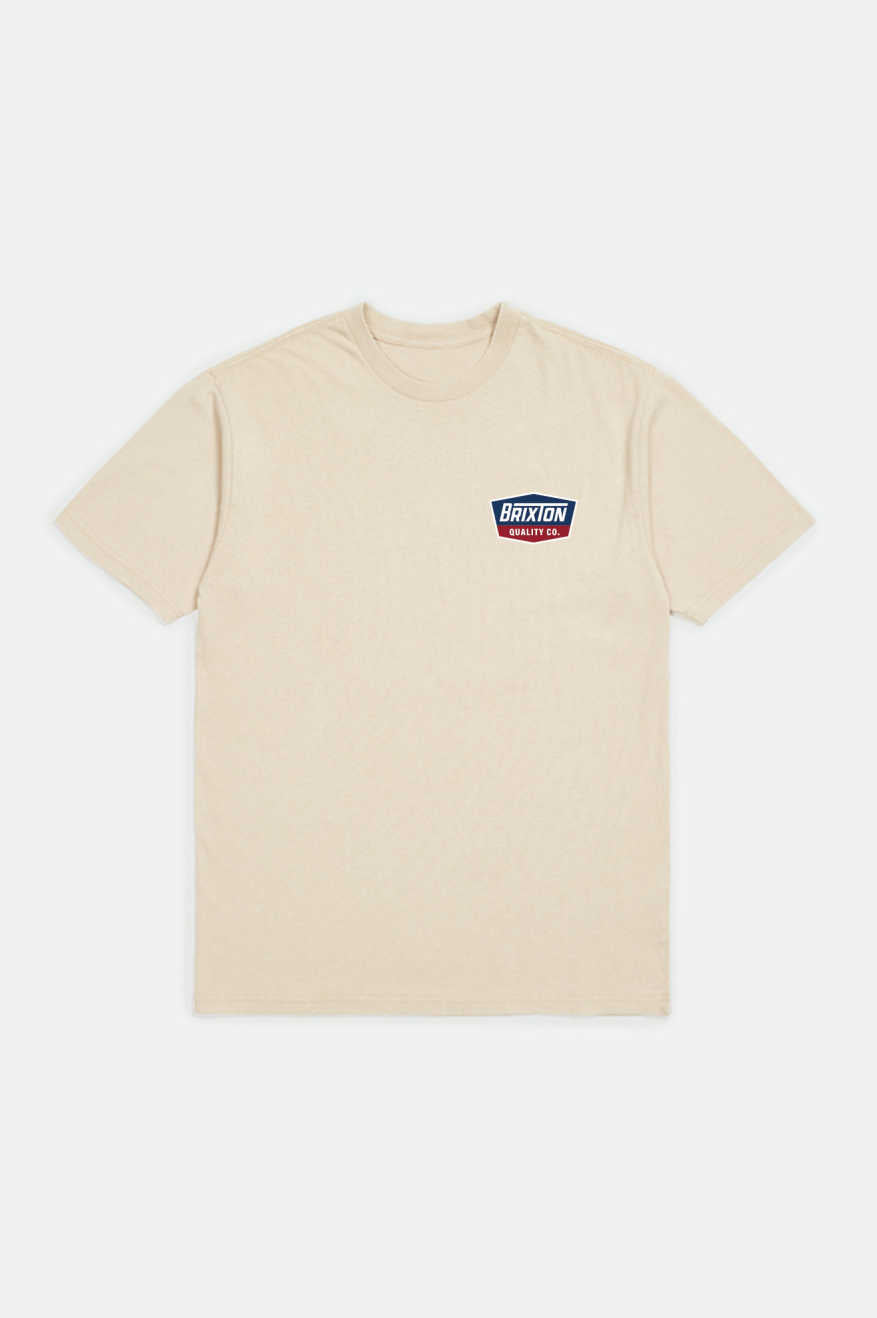 
       Brixton Regal S/S Standard T-shirt - Cream/Navy
     