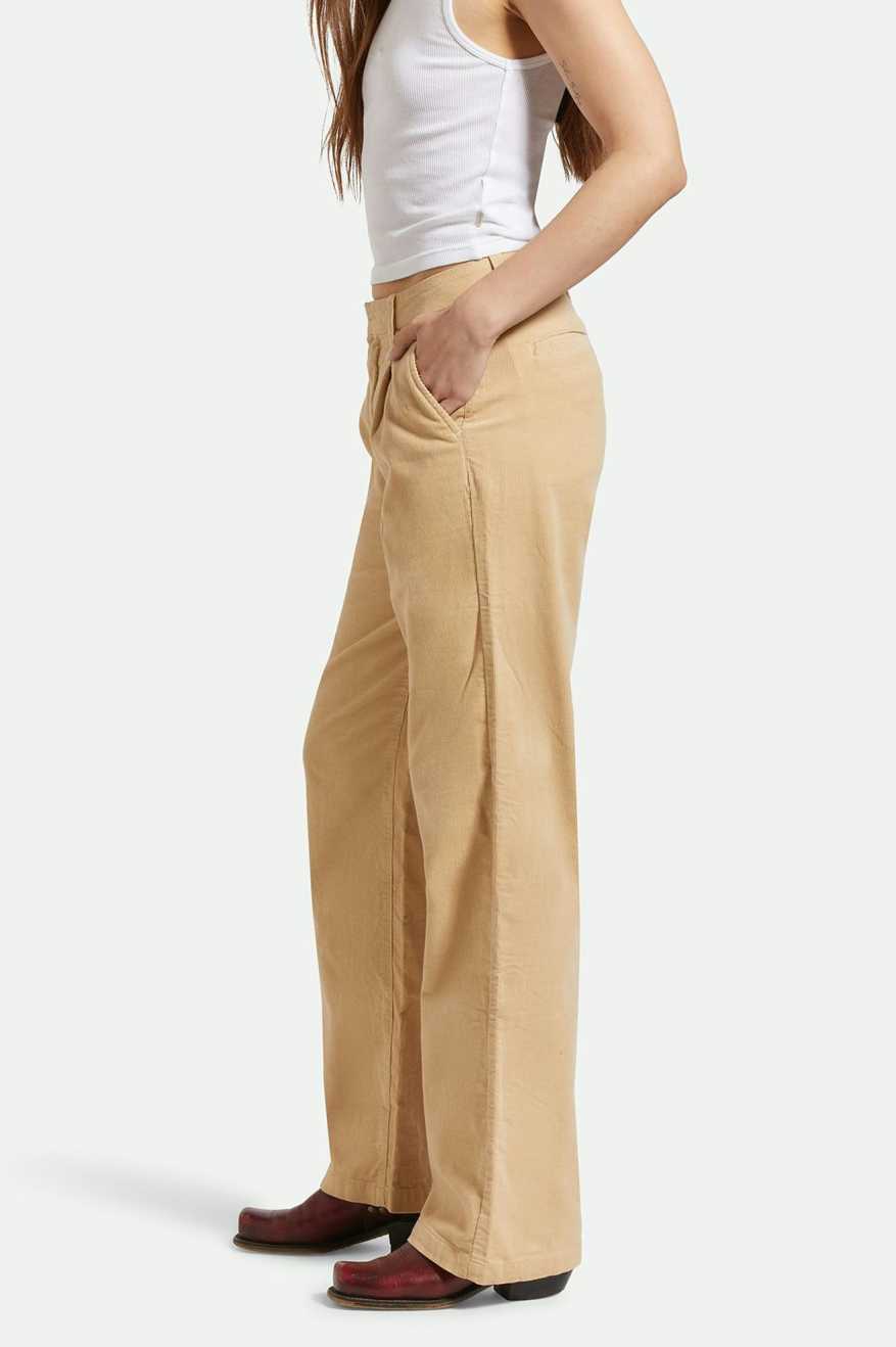 
       Women&#39;s Side Fit | Ludlow Trouser Pant - Oat Milk
     