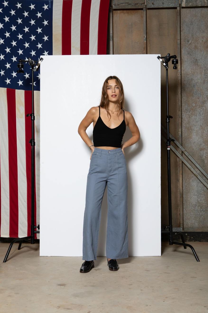 
       Brixton Providence Wide Leg Pant - Flint Blue
     