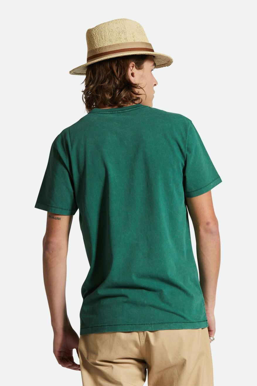 
       Brixton Vintage Reserve S/S Tee - Trekking Green Sol Wash
     