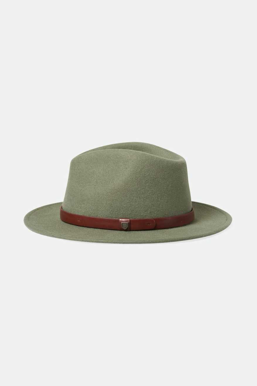 
       Brixton Messer Fedora - Light Moss
     