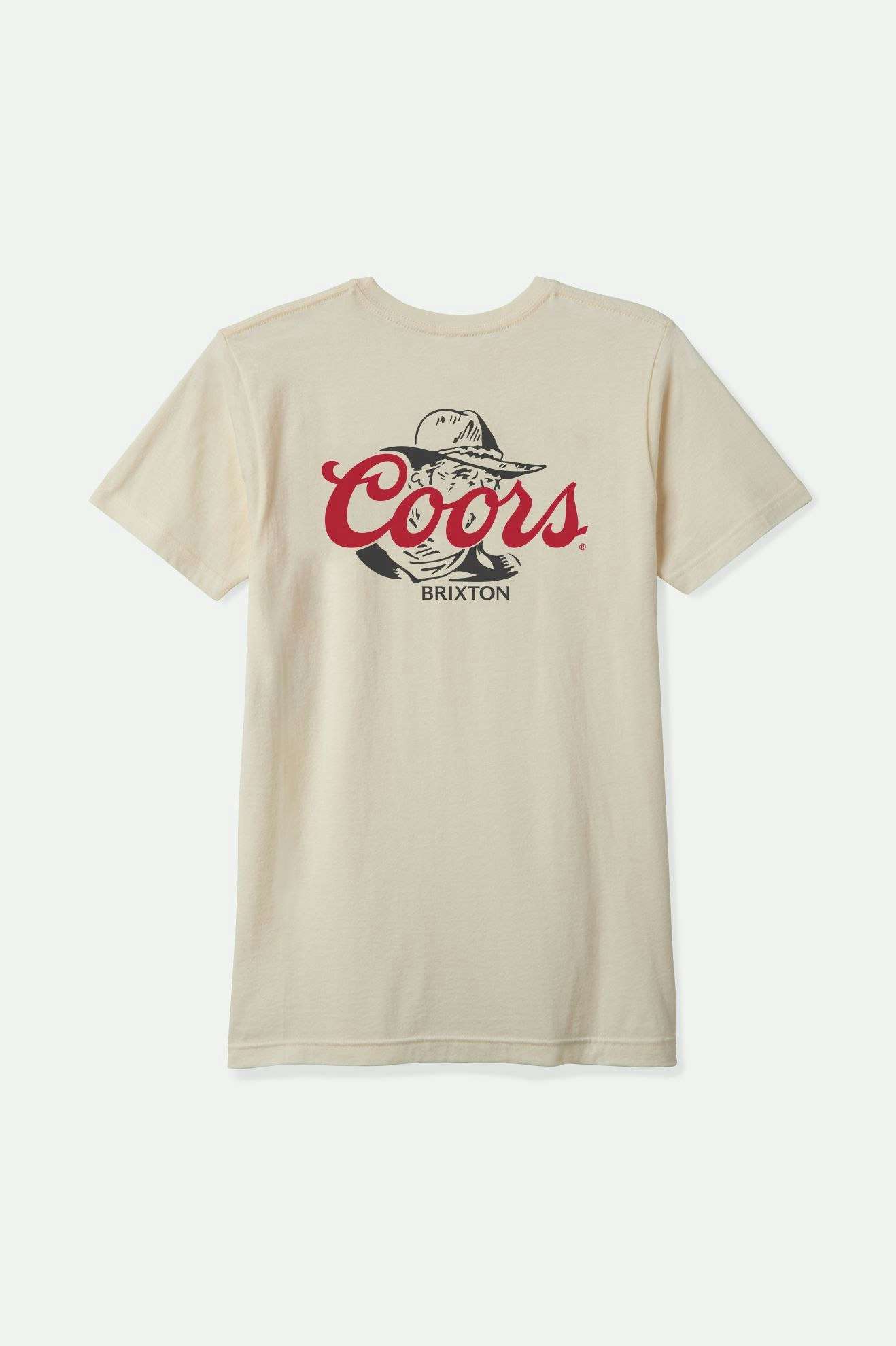 
       Back Laydown Image for Coors Wayne S/S Standard T-Shirt - Natural
     