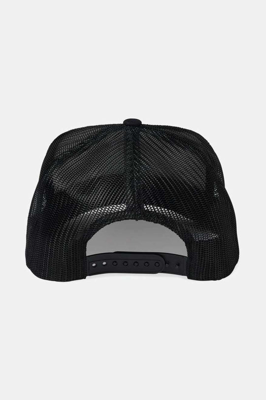 
       Brixton Alpha Block Netplus Trucker Hat - Black/Off White/Black
     