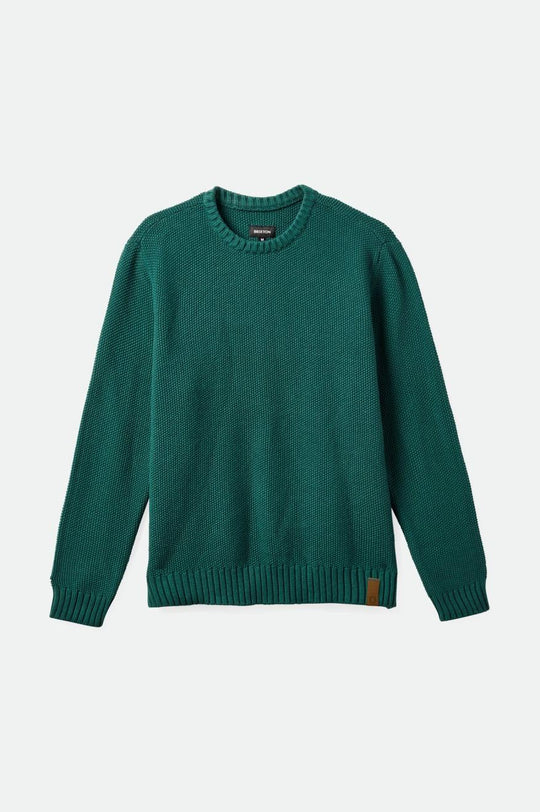 
       Brixton Jacques Waffle Knit Sweater - Pine Needle
     