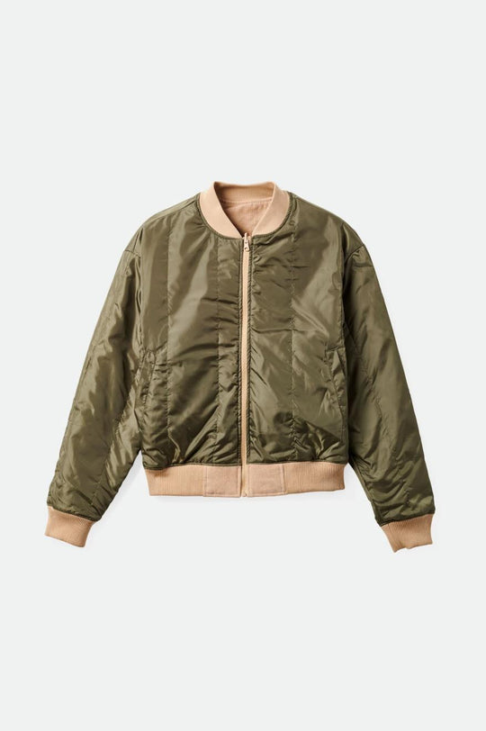 
       Brixton Utopia Reversible Bomber Jacket - Sesame
     