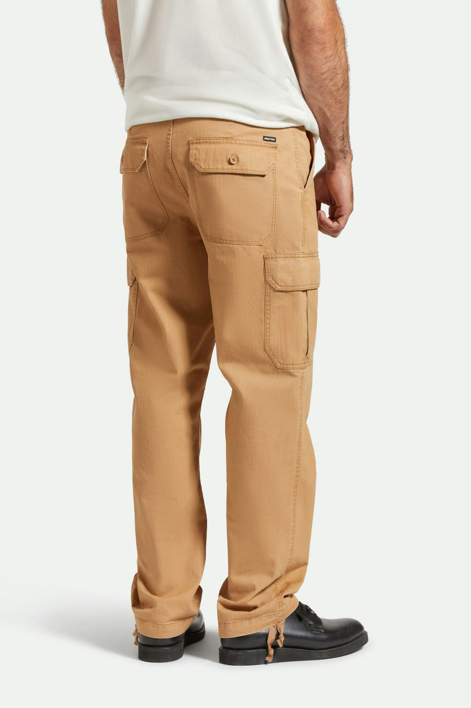 Brixton Waypoint Herringbone Relaxed Cargo Pant - Tobacco Brown