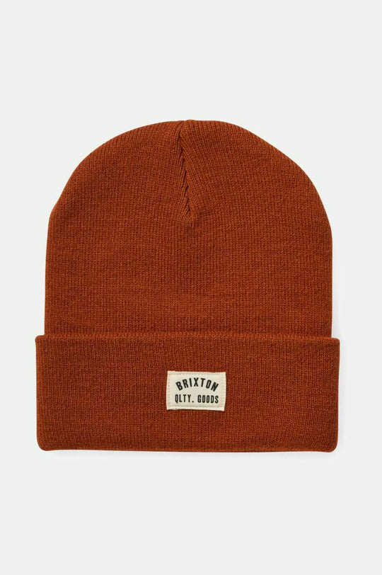 
       Brixton Men&#39;s Woodburn Watch Cap Beanie - Rust Orange | Main
     