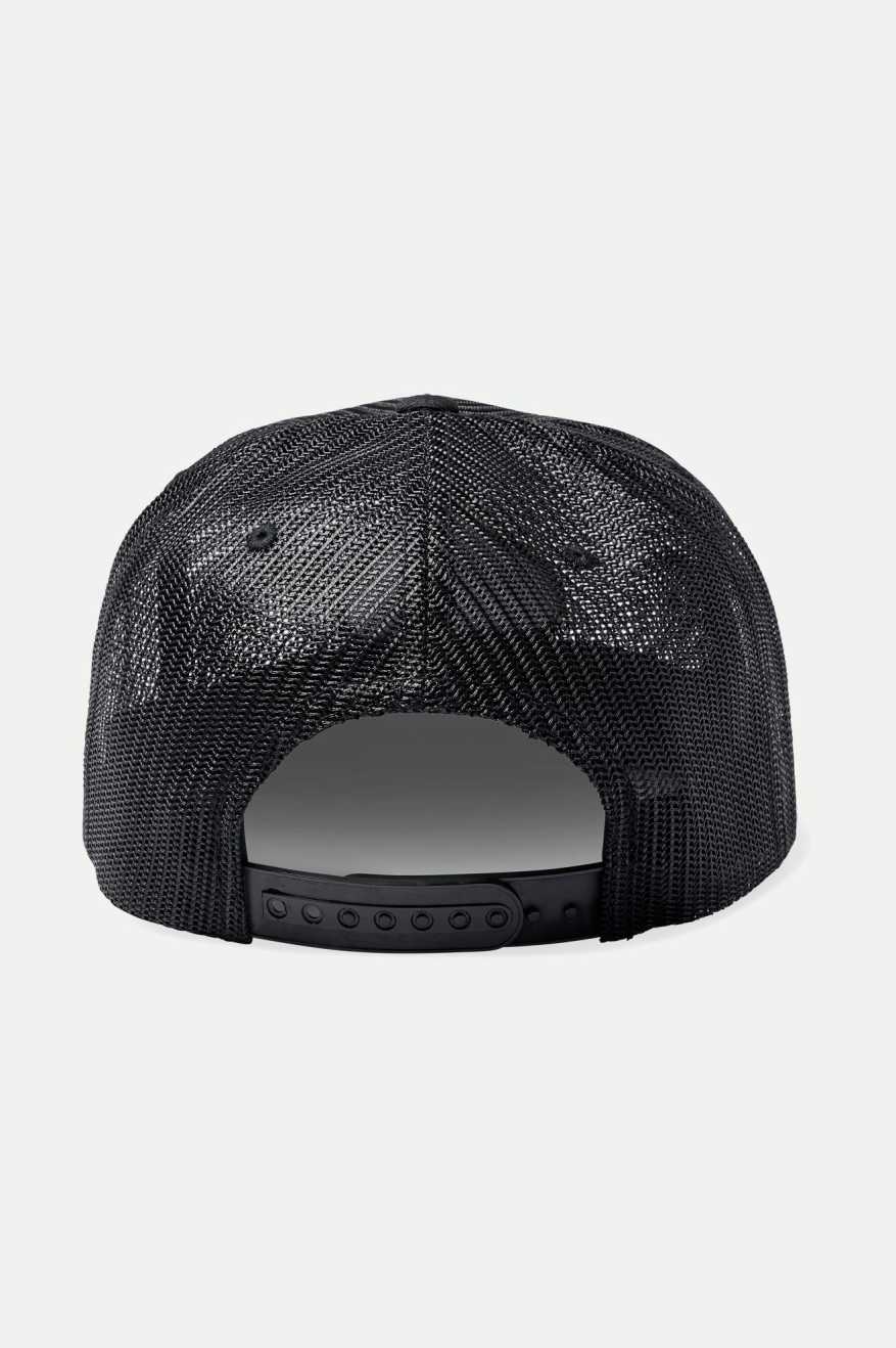 
       Brixton Canine Full Mesh Trucker Hat - Black/Black
     