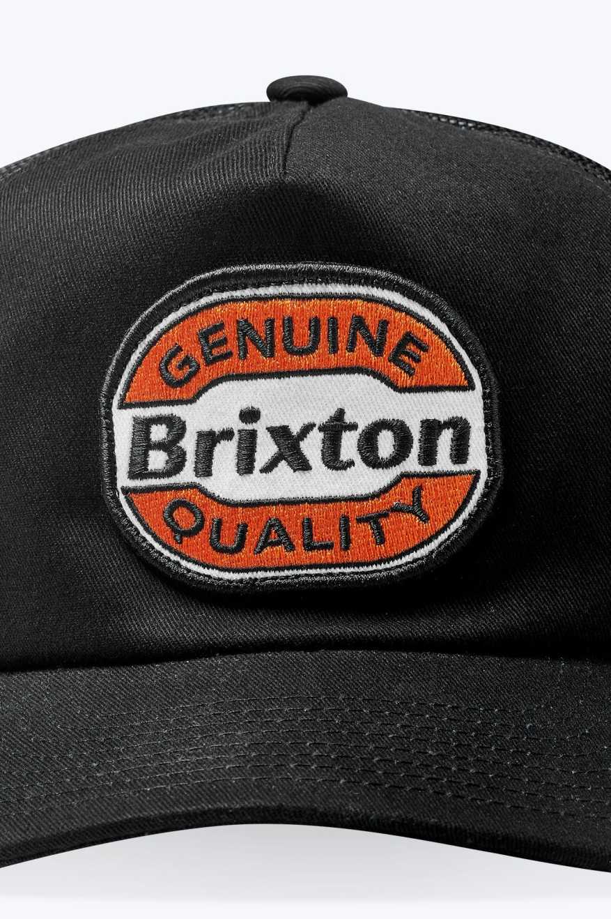 
       Brixton Keaton Netplus Trucker Hat - Black/Black
     