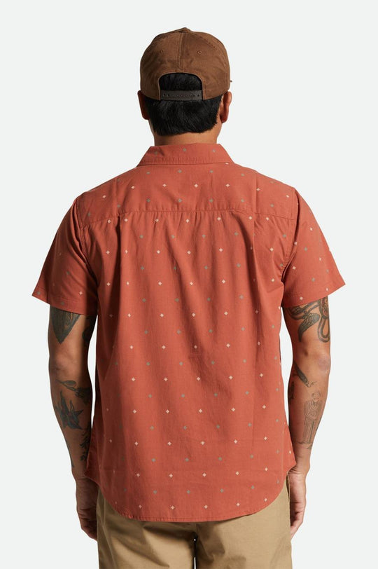 
       Brixton Charter Print S/S Woven Shirt - Terracotta Pyramid
     