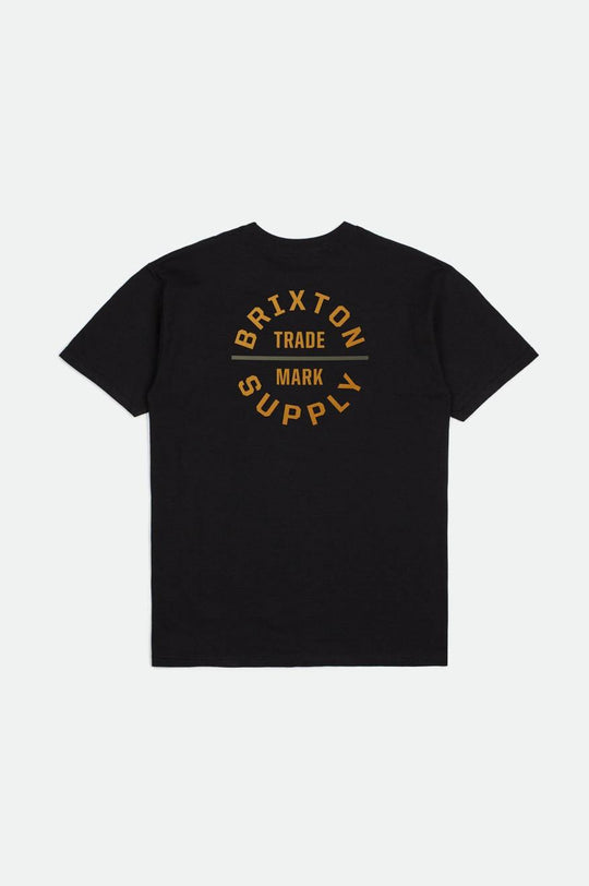 
       Brixton Oath V S/S Standard Tee - Black/Bright Gold/Olive Surplus
     