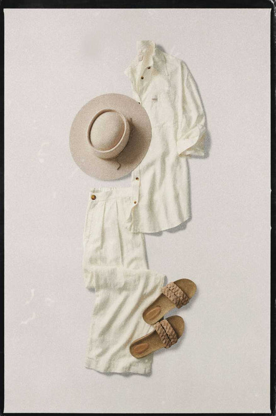 
       Brixton Vintage Linen L/S Woven Shirtdress - Off White
     