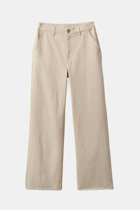 
       Brixton Victory Full Length Wide Leg Pant - Natural/Natural
     