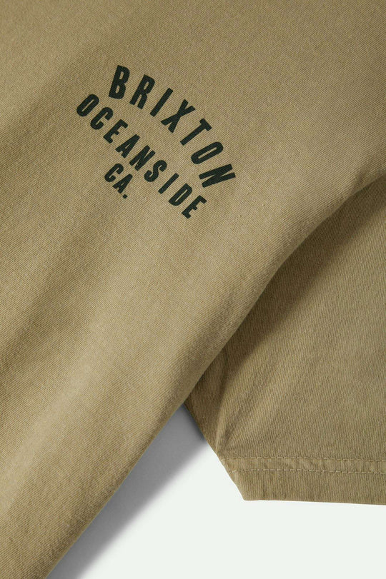 
       Extra Laydown Image 1 | Woodburn Oceanside S/S Standard T-Shirt - Khaki/Dark Green
     