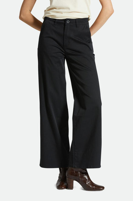 Victory Full Length Wide Leg Pant - Black