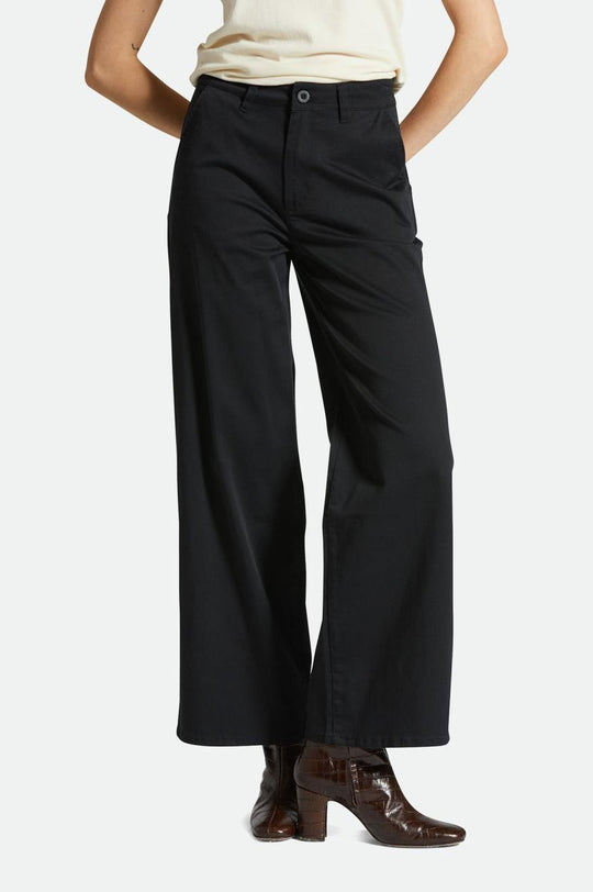 
       Brixton Victory Full Length Wide Leg Pant - Black
     