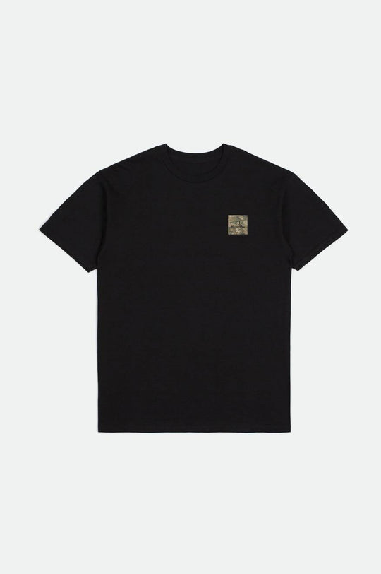 
       Brixton Alpha Square S/S Standard Tee - Black/Leaf Camo
     