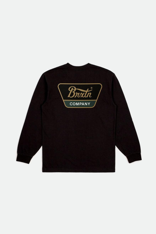 
       Brixton Linwood L/S Tee  - Black/Antelope/Pine Needle
     