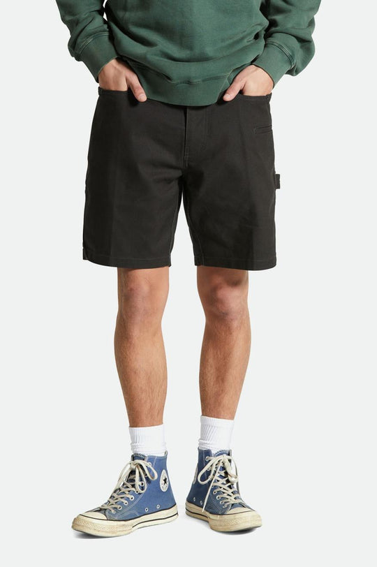 
       Brixton Builders Carpenter Stretch Short - Washed Black
     