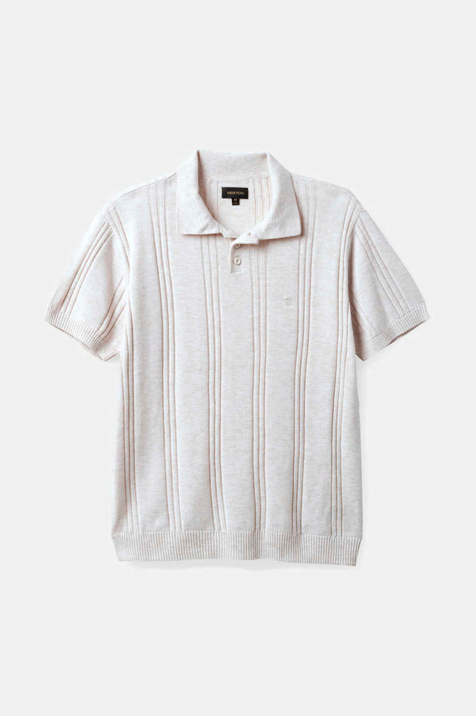 Brixton Weekend Reserve Merino Wool S/S Polo - Off White