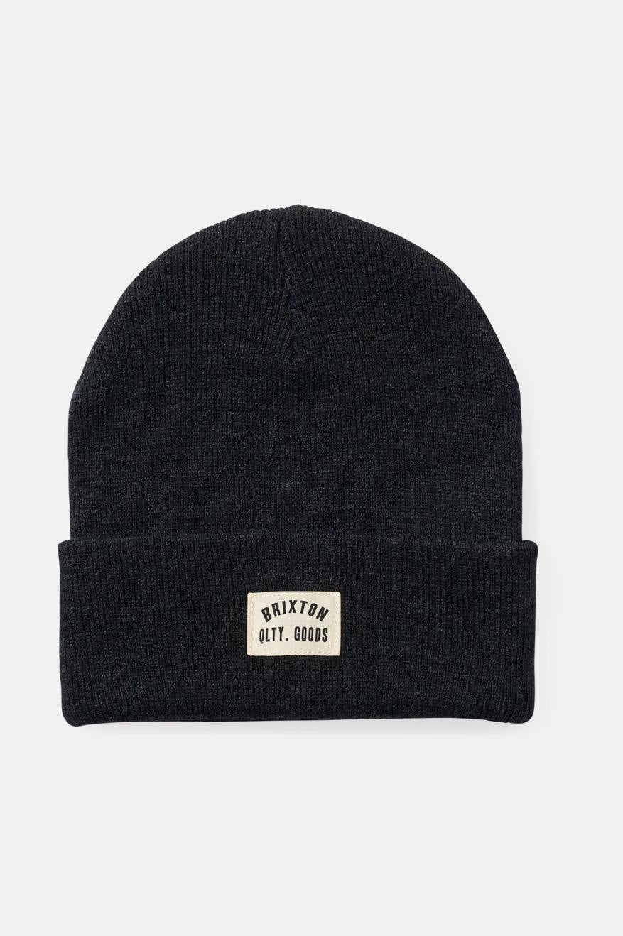 
       Brixton Unisex Woodburn Watch Cap Beanie - Washed Black | Main
     