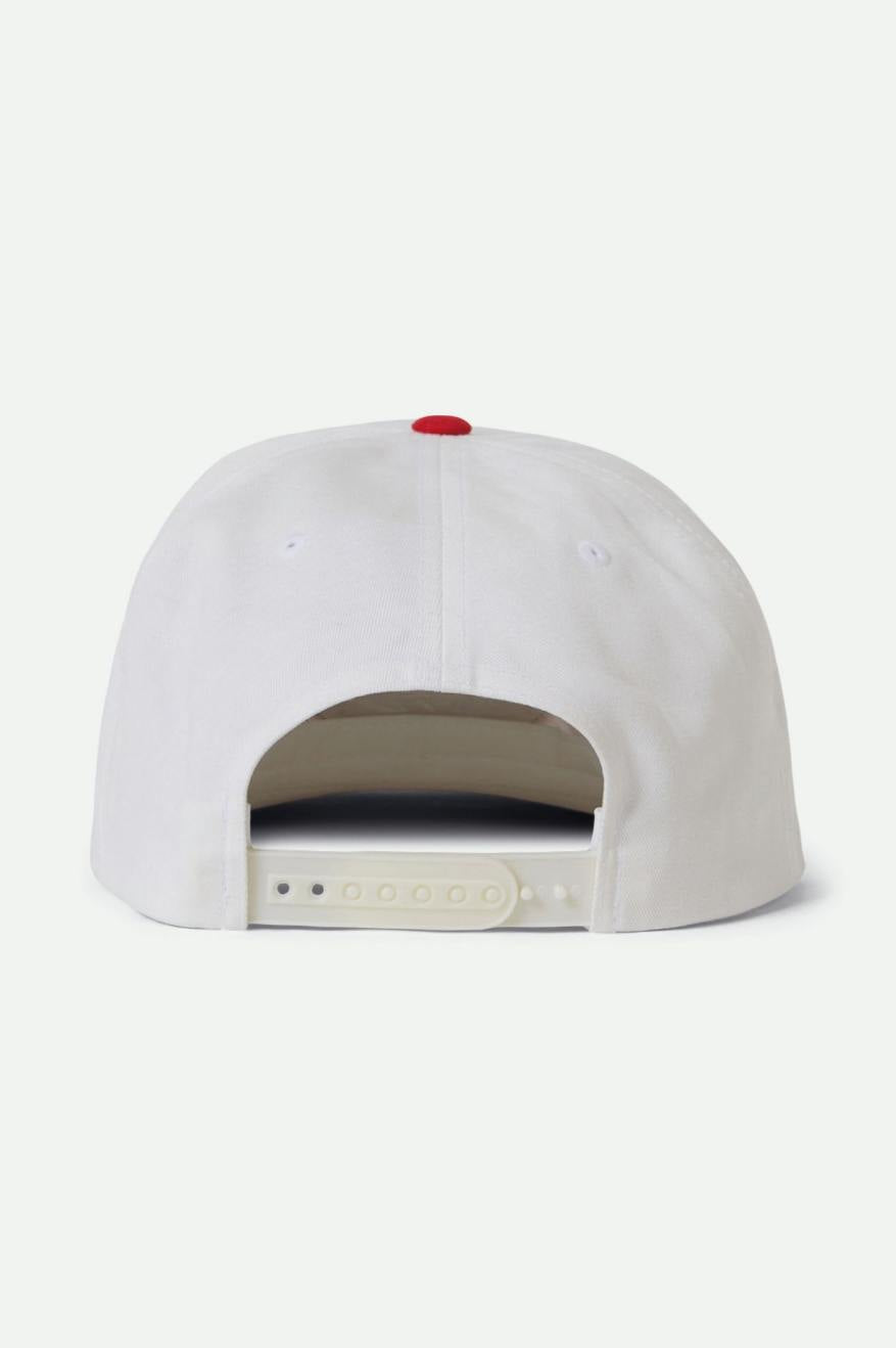 
       Brixton Bass Brains Swim HP Snapback - White/Red
     