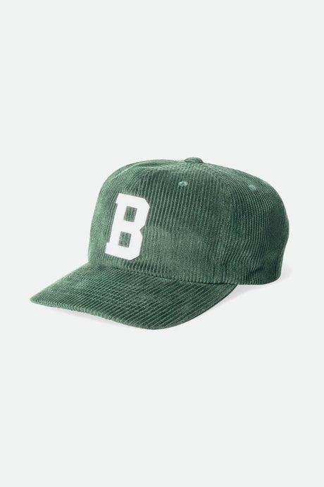 Brixton Unisex Big B Adjustable Hat - Emerald Cord | Main