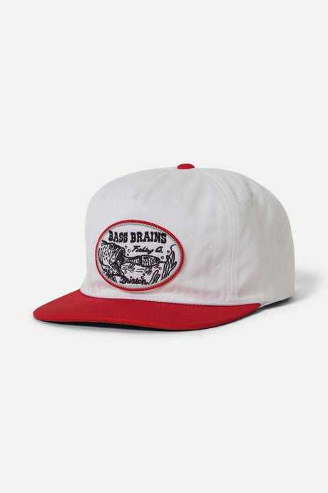 Bass Brains Swim HP Snapback - White/Red