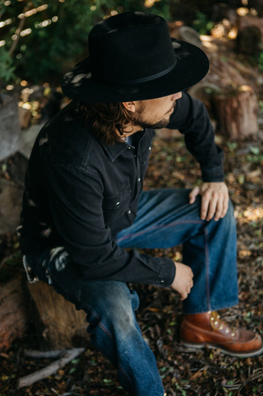 
       Brixton Cohen Cowboy Hat - Black
     