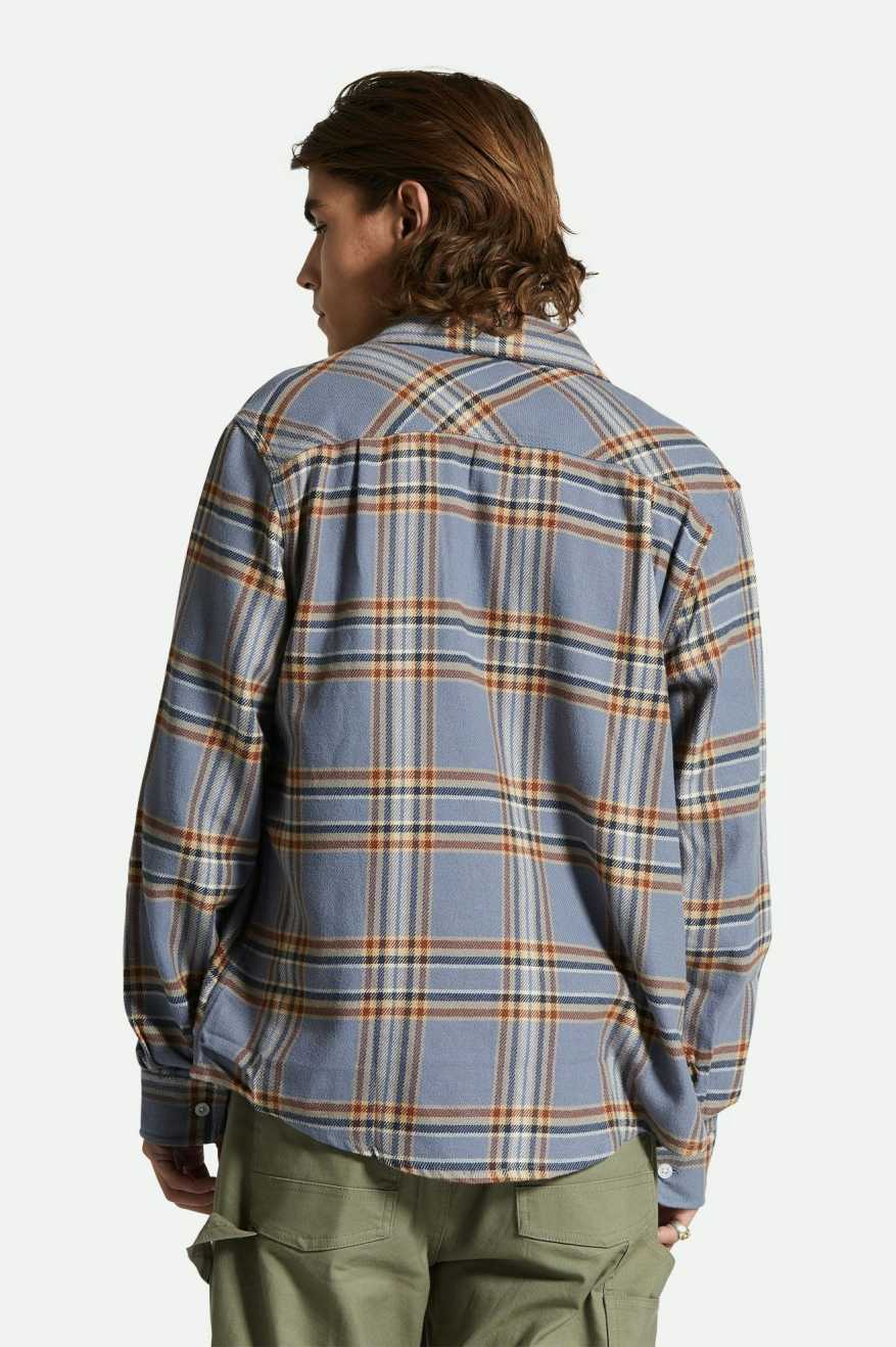 
       Brixton Bowery L/S Flannel - Stonewash Blue/Sand
     