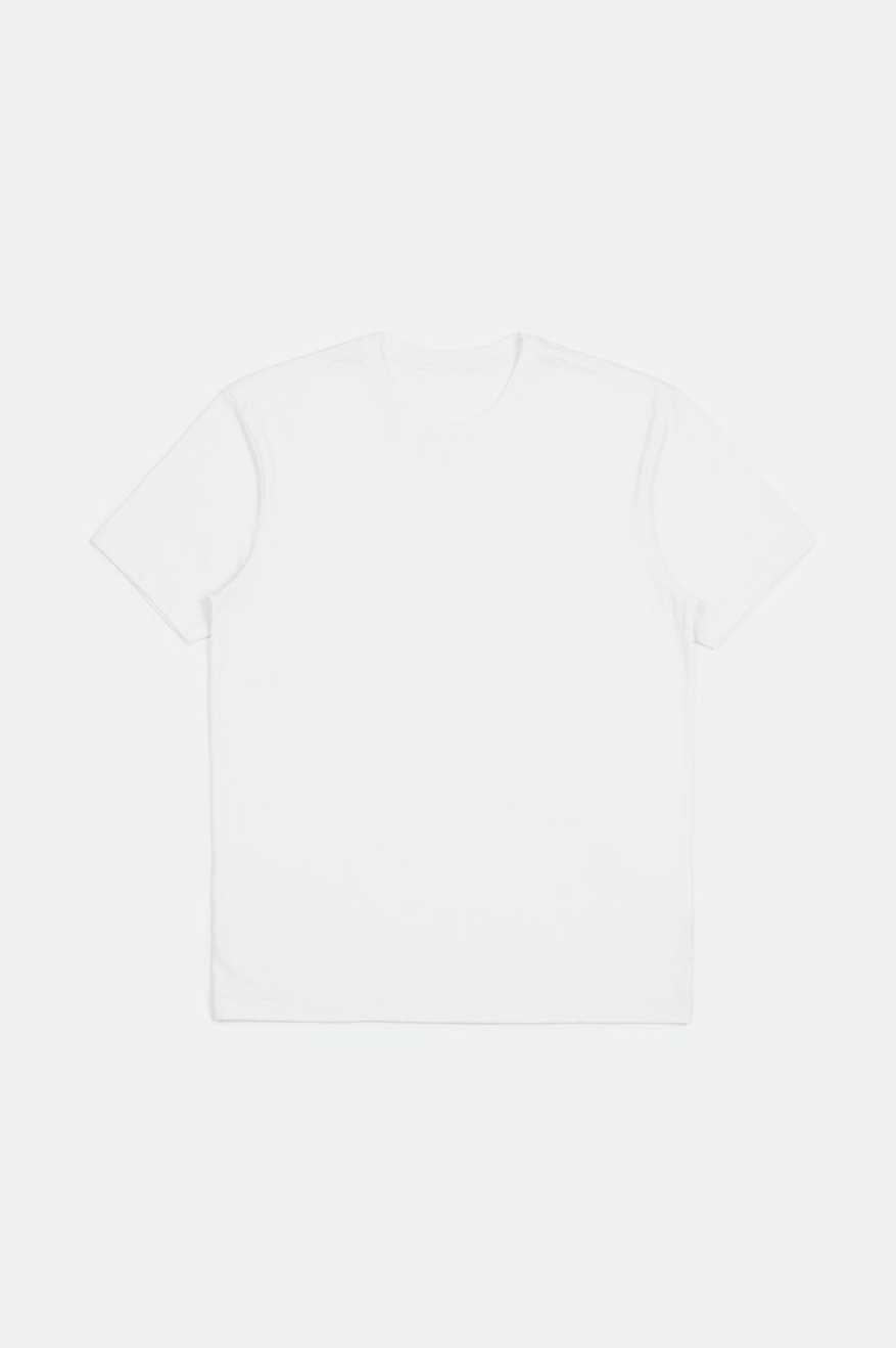 
       Brixton Men&#39;s Premium Cotton S/S Tailored T-shirt - White | Main
     