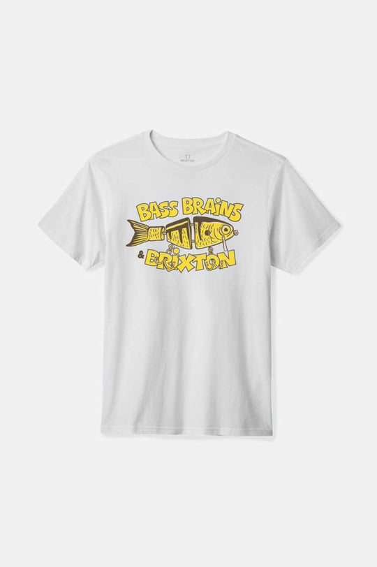 
       Brixton Bass Brains Bait S/S Standard T-Shirt - White
     