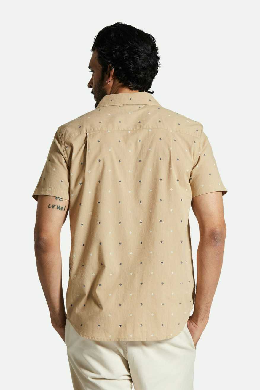 
       Brixton Charter Print S/S Woven Shirt - Sand Pyramid
     