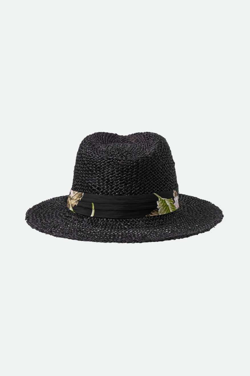 
       Brixton Aloha Straw Fedora - Black/Black
     