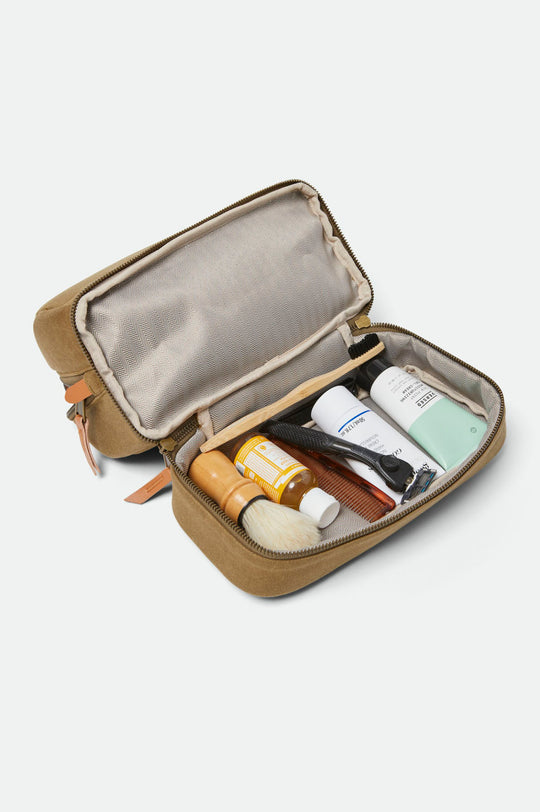 
       Brixton Traveler Dopp Kit - Olive Brown
     