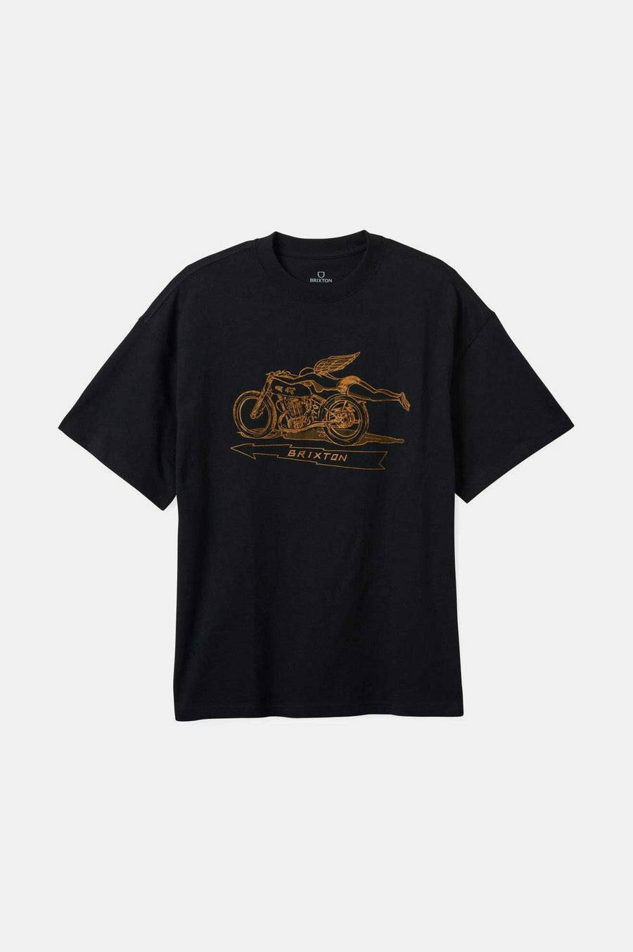 
       Brixton 20th Anniversary Flyer Heavyweight Relaxed T-Shirt - Black Classic Wash
     