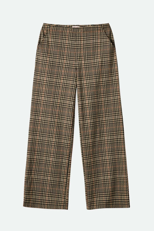 
       Women&#39;s Menswear Plaid Leisure Trouser Pant - Winter White/Black Plaid| Main
     