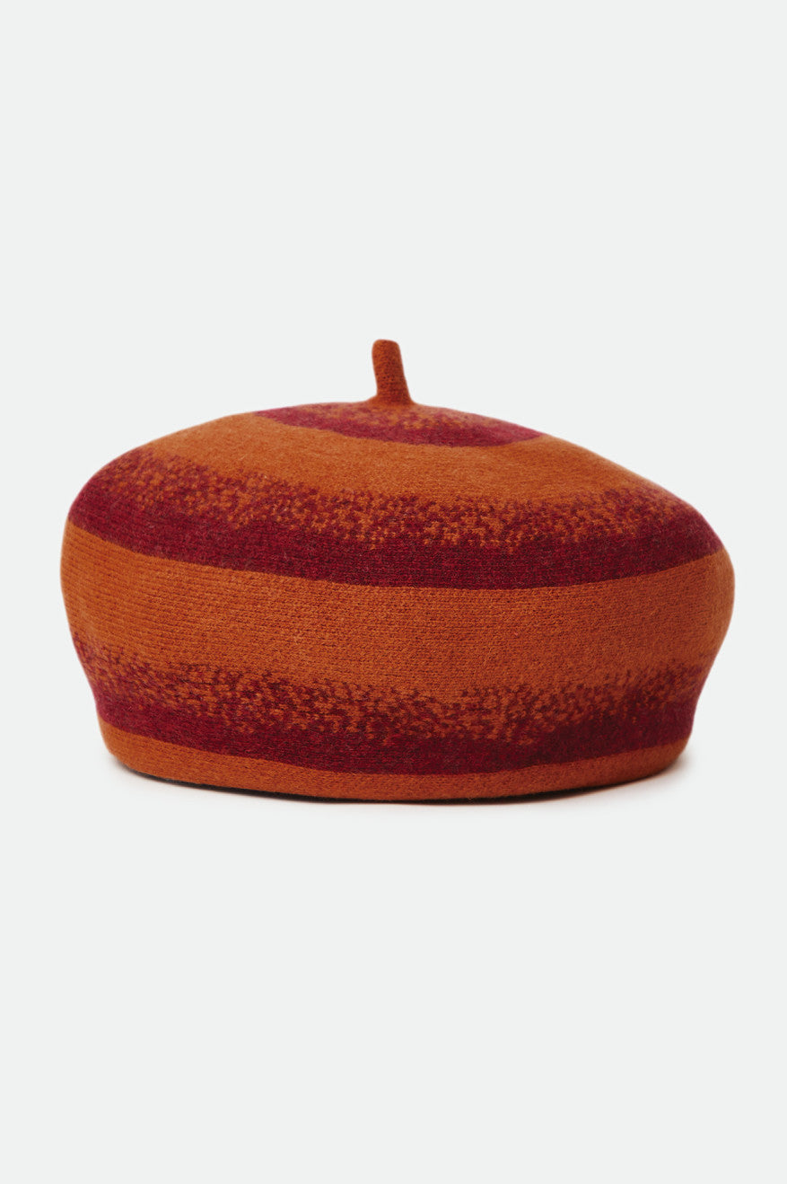 
       Brixton Audrey Beret - Dark Brick/Phoenix Orange Ombre
     