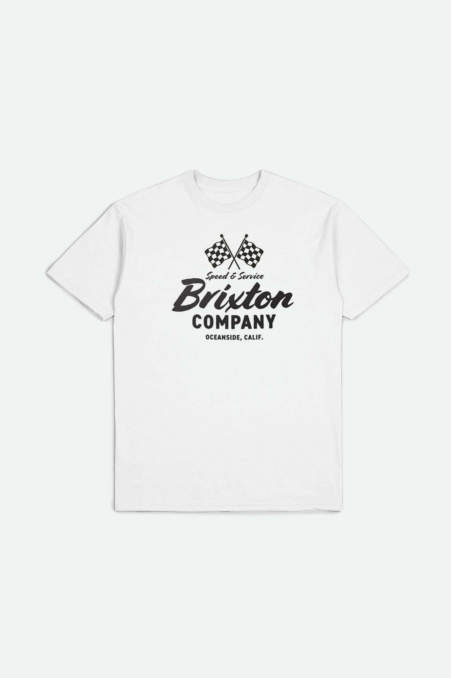 
       Brixton Men&#39;s Wayburn S/S Standard T-Shirt - White | Main
     