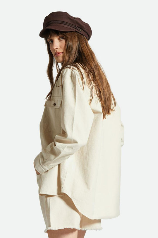 
       Brixton Bowery Boyfriend L/S Overshirt - Natural
     