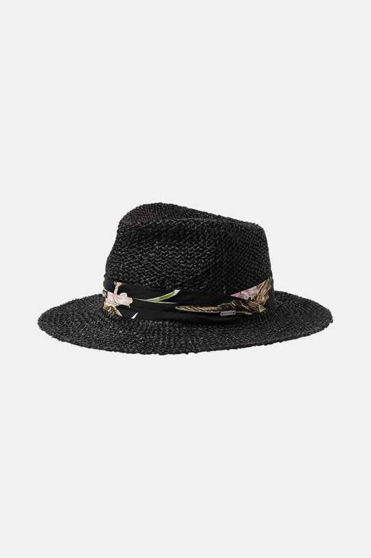 
       Brixton Aloha Straw Fedora - Black/Black
     