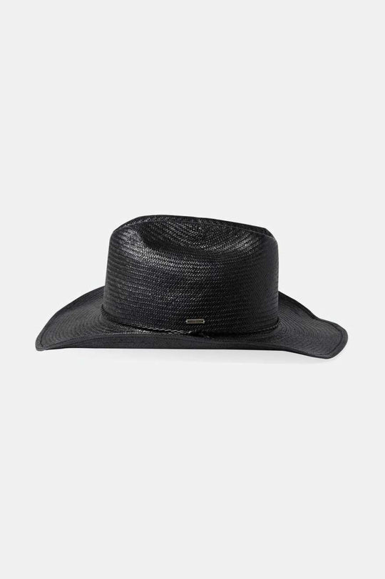 
       Brixton Range Straw Cowboy Hat - Black
     