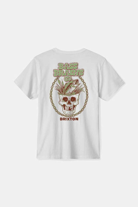 Bass Brains Skull S/S Standard T-Shirt - White