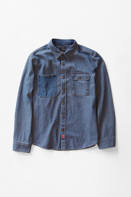 
       Brixton Men&#39;s Reserve Assembly Overshirt - Union Herringbone | Main
     