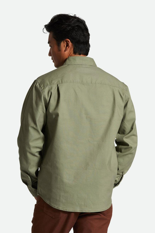 
       Brixton Builders Stretch Overshirt - Olive Surplus
     