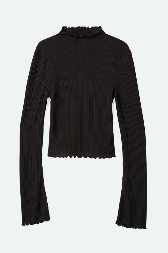 
       Women&#39;sNovelty Ribbed Turtleneck L/S - Washed Black| Main
     