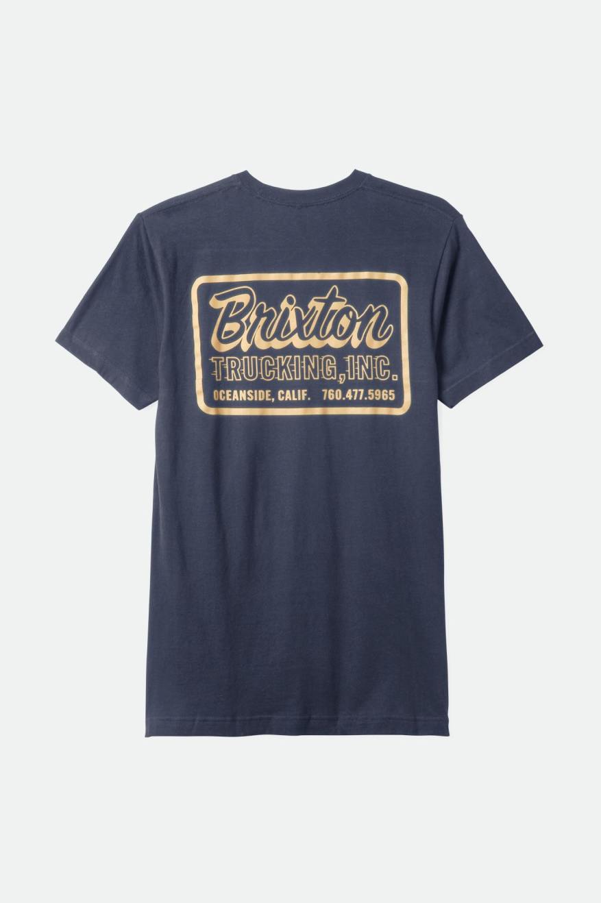 Laid Back Heritage Back Print Graphic T-Shirt Navy