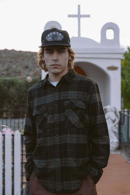 
       Brixton Bowery L/S Flannel - Black/Charcoal
     