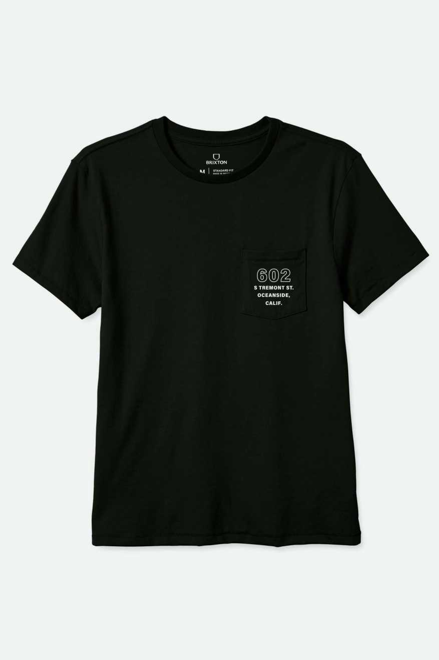 
       Brixton Haven S/S Tailored Pocket T-Shirt - Black
     