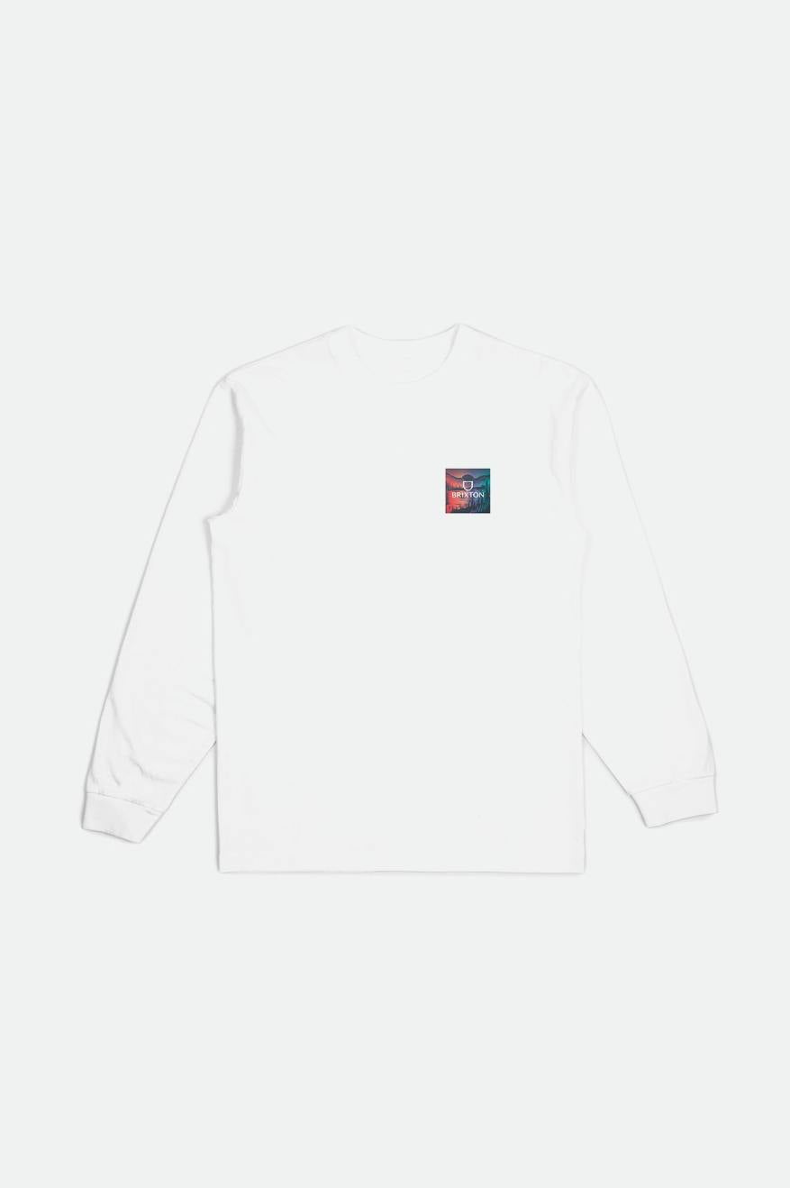 
       Brixton Alpha Square L/S Standard Tee - White/Dawn Gradient
     